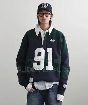 Badblood Striped Long Sleeve Polo 91 T-Shirt