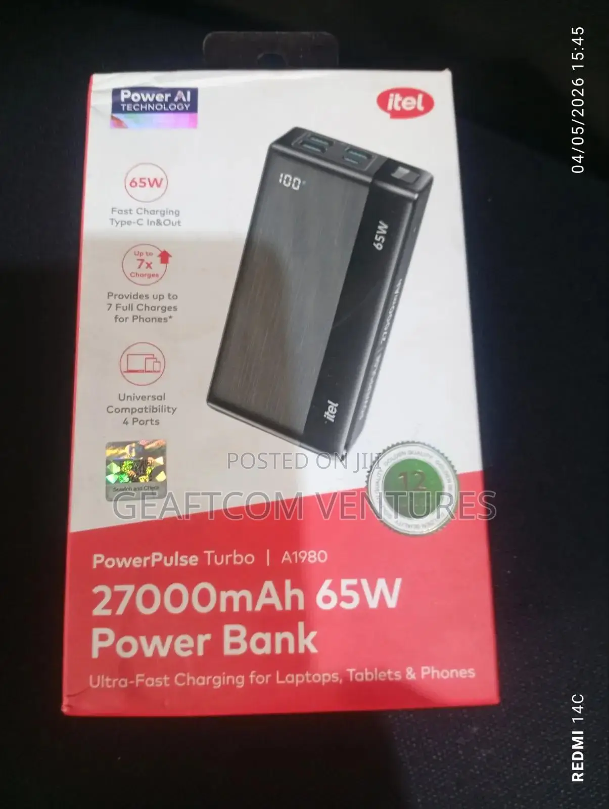 Itel 27000 Mah 65w