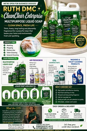 Ruth DMC Cleanclear Enterprise of Multipurpose Liquid Soap