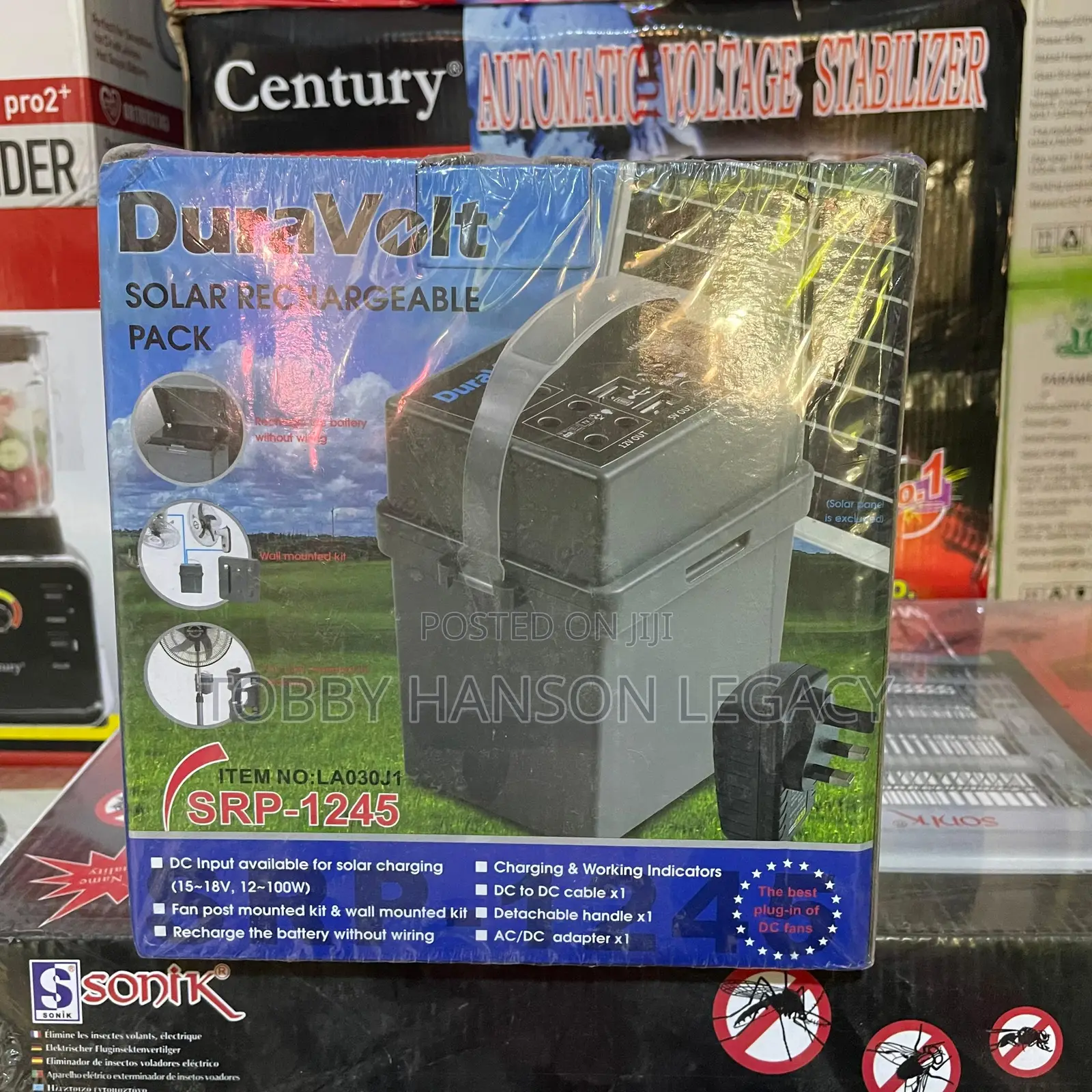 Duravolt SRP-1245 Solar Rechargeable Pack