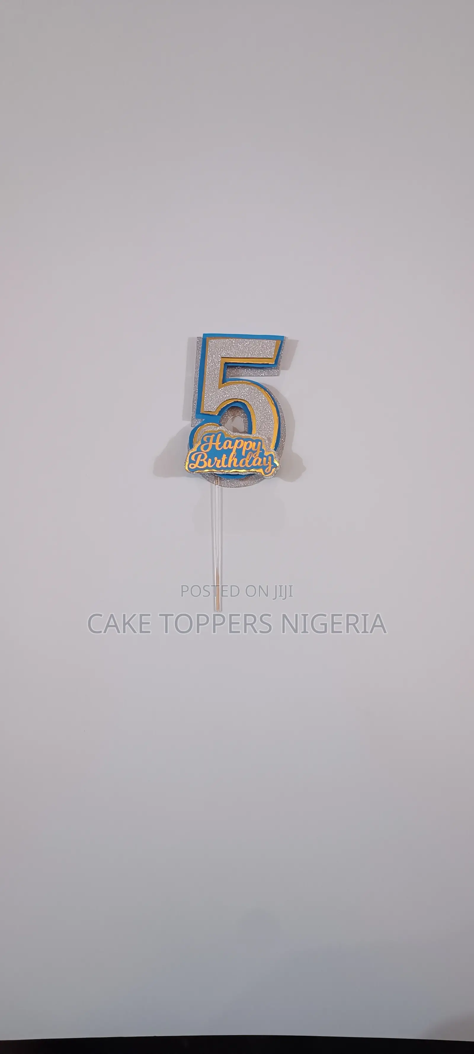 3d Numbers Happy Birthday Topper