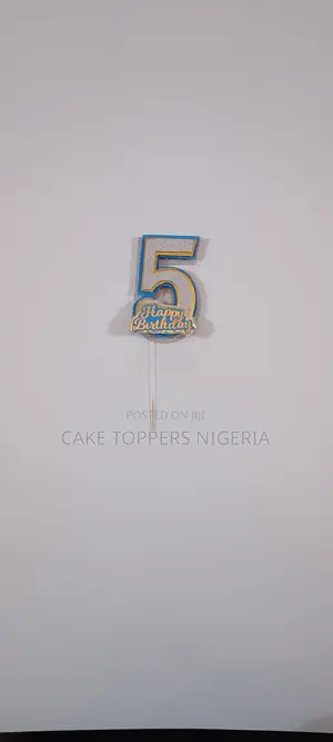 3d Numbers Happy Birthday Topper