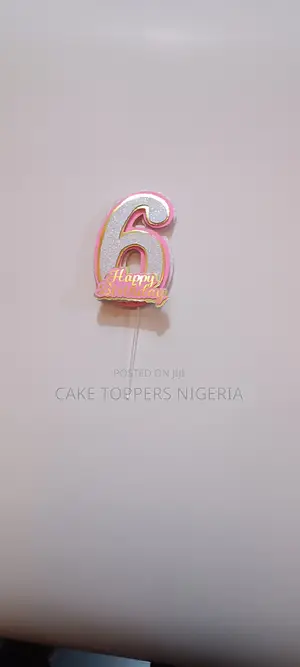 3d Numbers Happy Birthday Topper