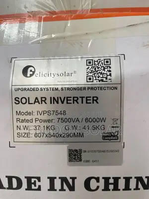 Solar Inverter 7.5kva 48volts