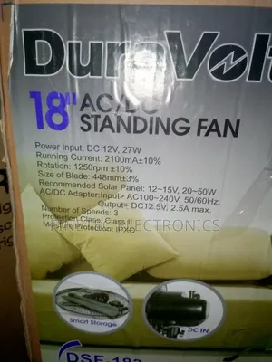 Duravolt Ac/Dc Standing Fan