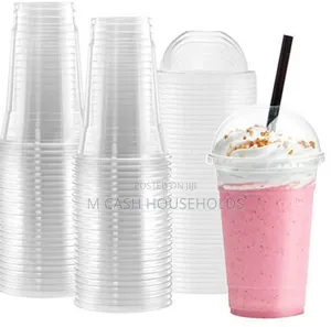 Plastic Disposable Smoothie Cups by 50pices