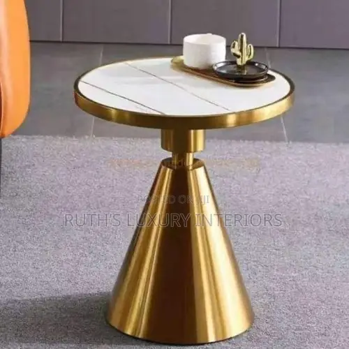 Luxury Side Table or Side Stool Available in Gold and Black