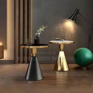Luxury Side Table or Side Stool Available in Gold and Black
