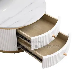 Luxury 2in1 Marble Top Center Table