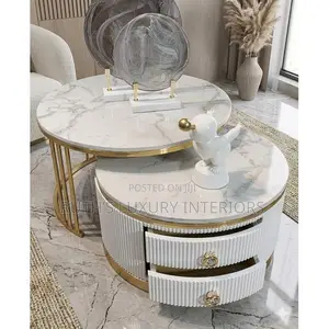 Luxury 2in1 Marble Top Center Table