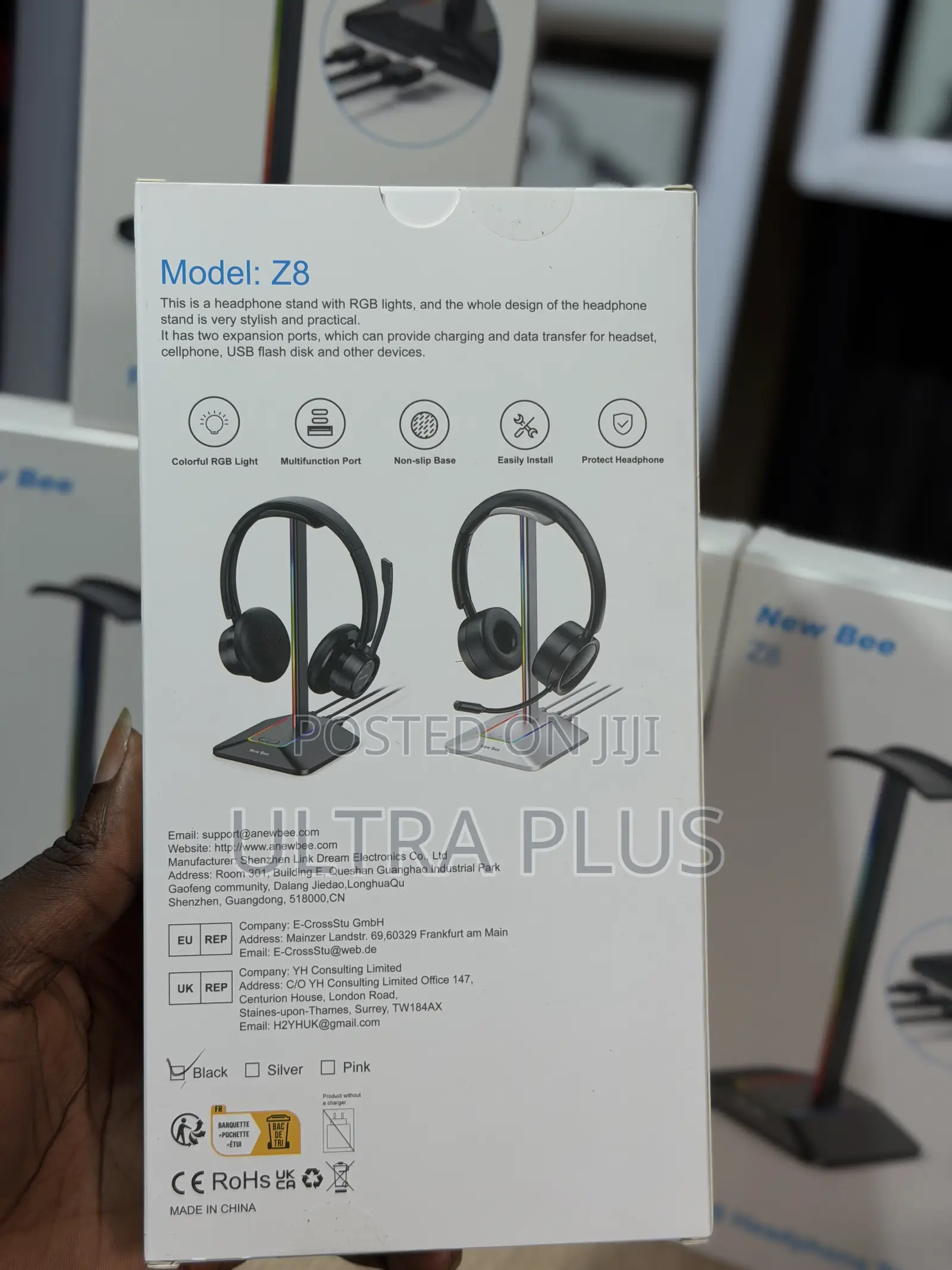 Z8 RGB Headphone Stand