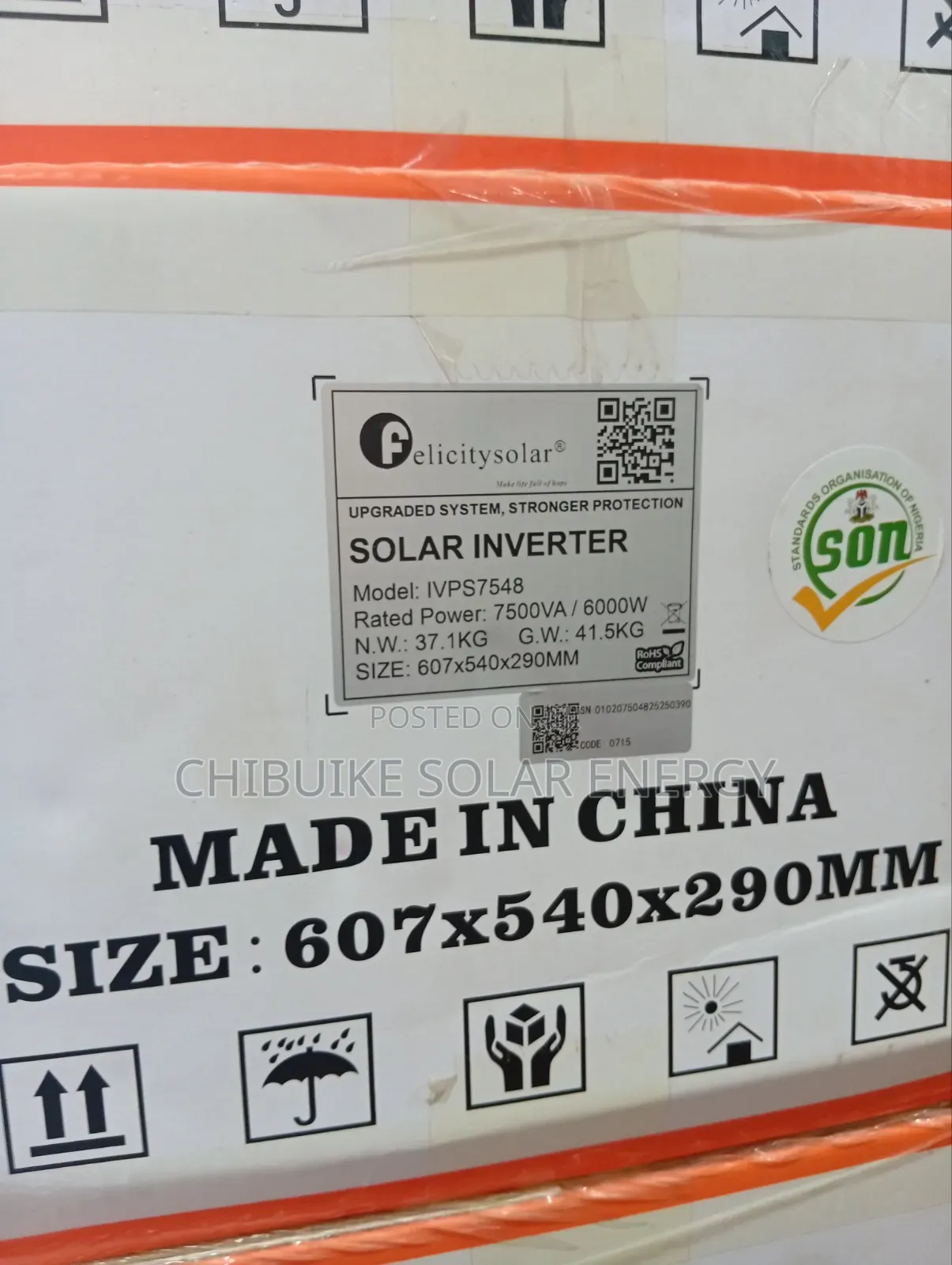 Felicity Solar Inverter 7.5kva/48v