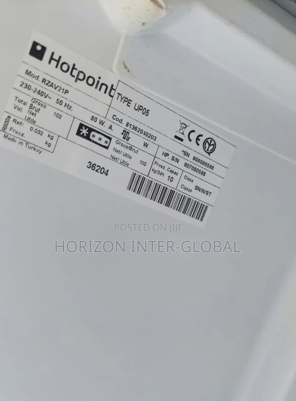 Hotpoint 3 Boxes Upright Freezer