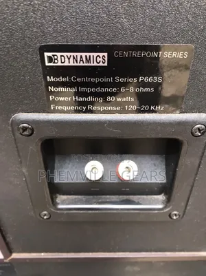 Uk Used Fullset Db Dynamics Tower Speaker