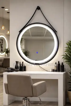 Led Mirror With Belt Black Frame