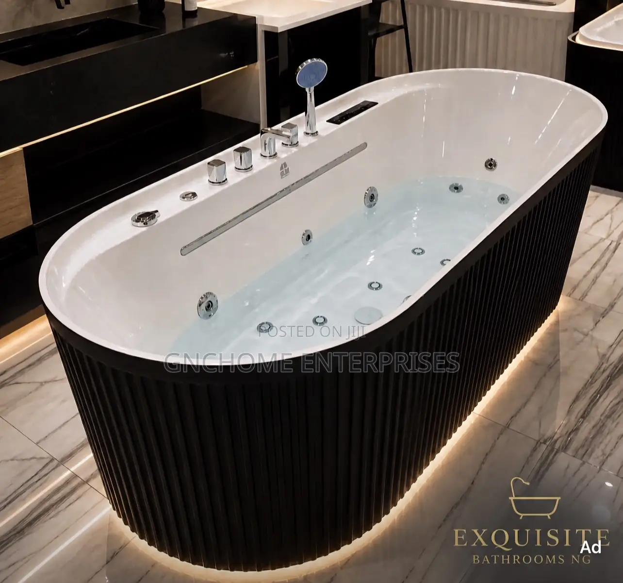 Black and White Jacuzzi