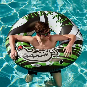 Intex River Rat 48 Inch Inflatable Vinyl Towable Boat Floating Tube for ...