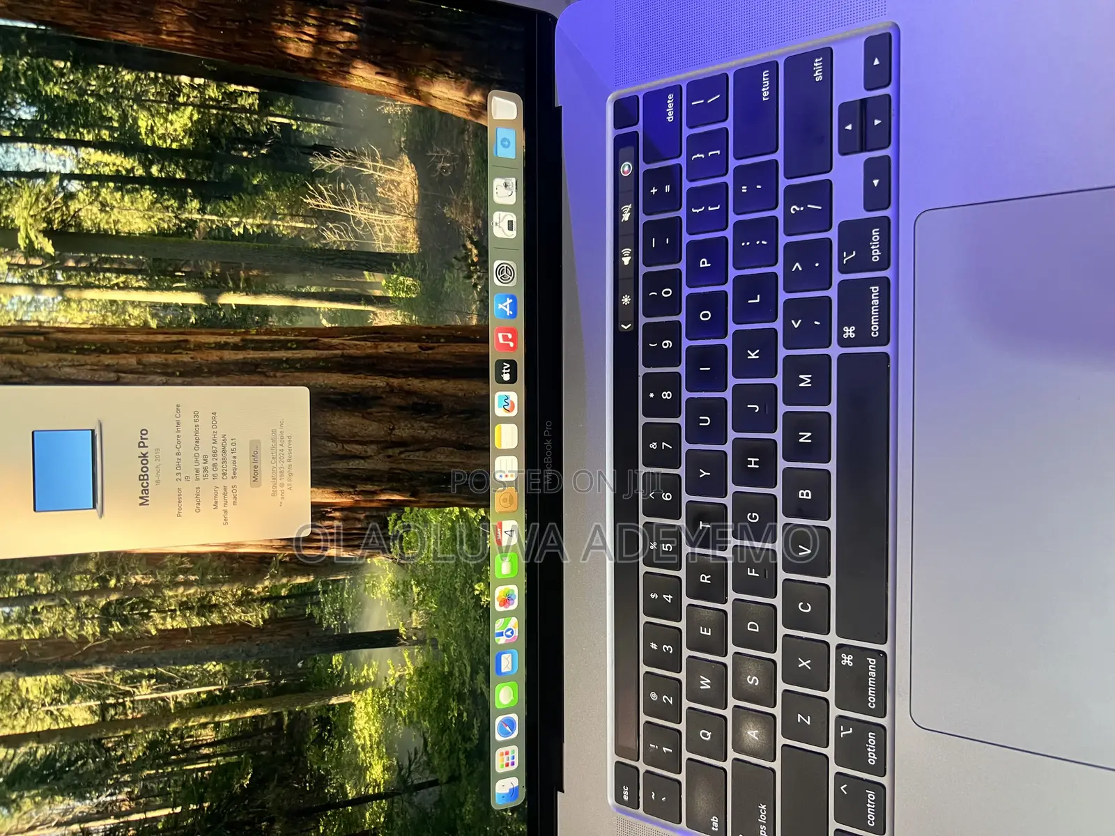 Laptop Apple MacBook Pro 2019 16GB Intel Core i9 SSD 1T