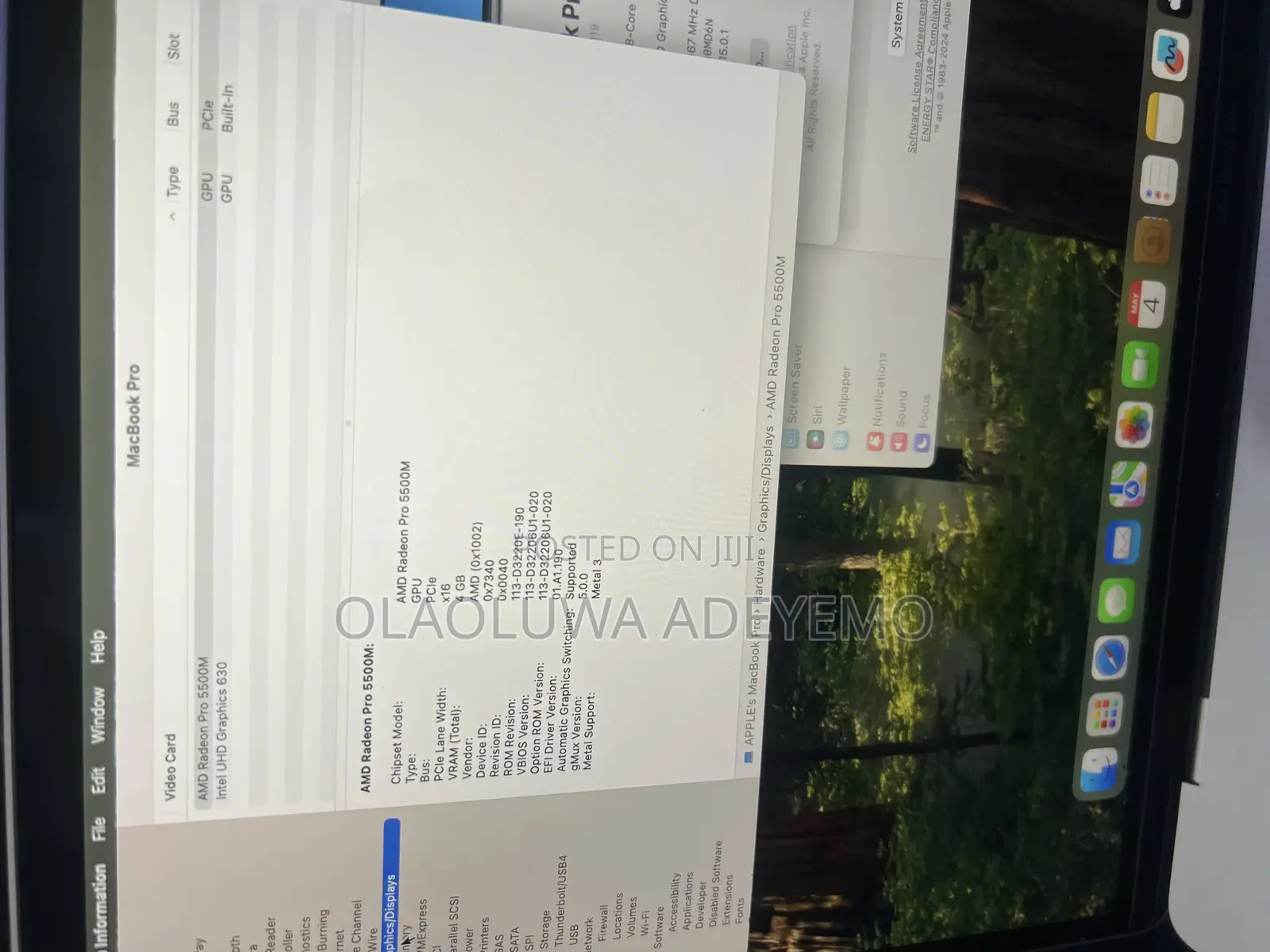 Laptop Apple MacBook Pro 2019 16GB Intel Core i9 SSD 1T