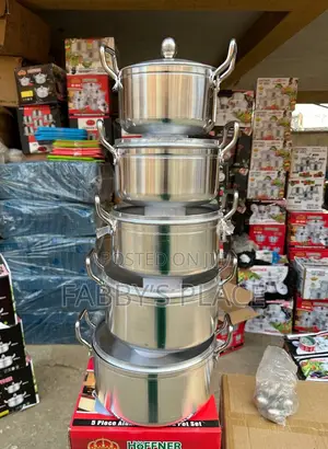 Hoffner 5pcs Aluminum Pot Set | Strong Durable Cookware 1013