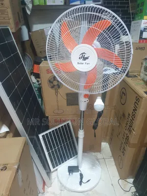 Original Solar Rechargeable Standing Fan 16"Inches