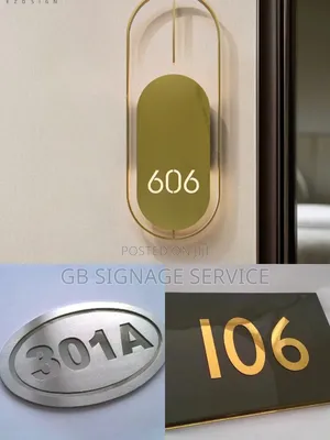 Door Number Plate