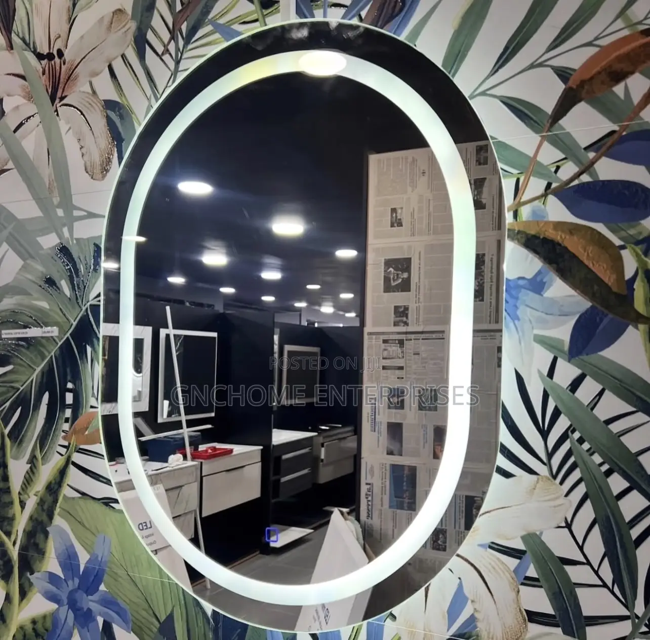 Oval 80cm Led Light Mirror