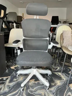 Ergonomic Mesh Office Chair - High-Back Swivel Chair With Headrest