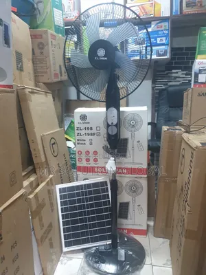 Zl-Shidai 16" Inches Ac /Dc All in One Solar Rechargeable Standing Fan