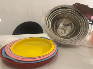 5 in 1 Durable Stainless Steel Bowls With Cover