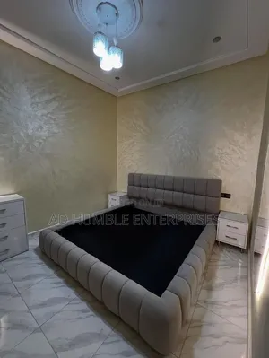 Padded Bubble Bedframe With 2 Bedside Drawer