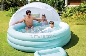 Intex Inflatable Swim Center Canopy Lounge Pool