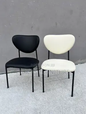 Minimalist Nordic Dining Chair - Luxury Leatherette Designer Seat