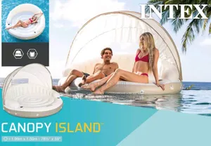 Intex Canopy Inflatable Pool Island Float