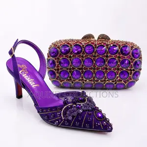 Crystal Clutch Heel Set (Size 39)