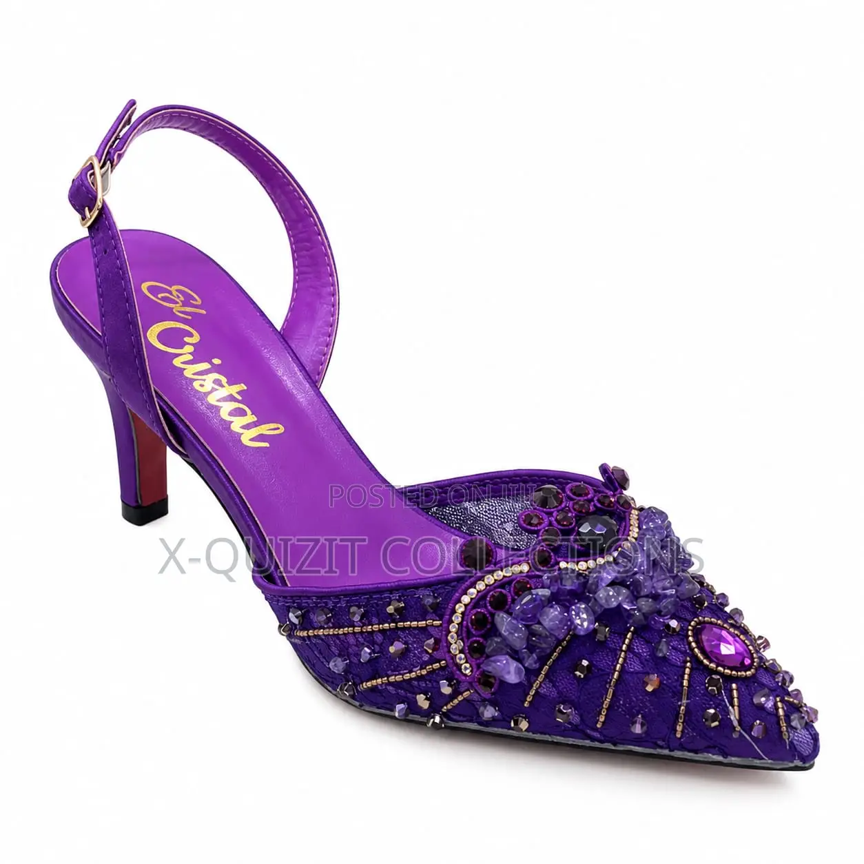 Crystal Clutch Heel Set (Size 39)