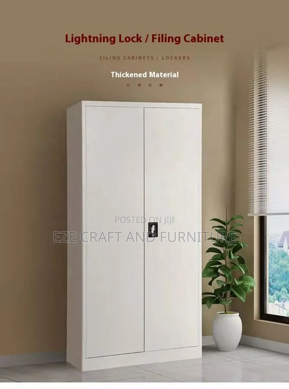Multipurpose 2 Swing Doors Storage Cabinet