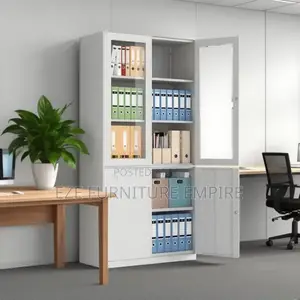 Glass Bookshelves Cabinet