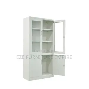 Glass Bookshelves Cabinet