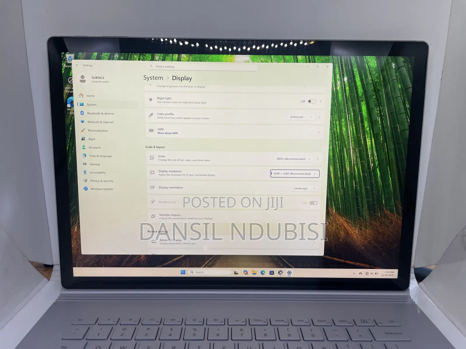 Laptop Microsoft Surface Book 2 16GB Intel Core i7 SSD 512GB