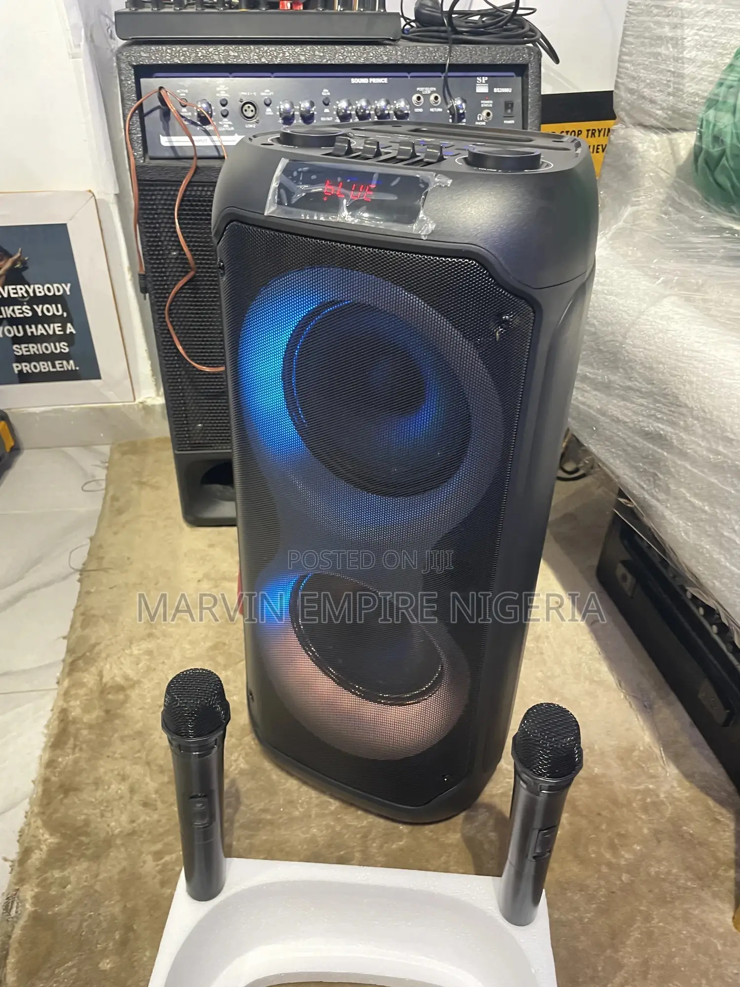 Rent A Pro Extra Bass Pa System Speaker Wireless Two Mics_ Hall Events