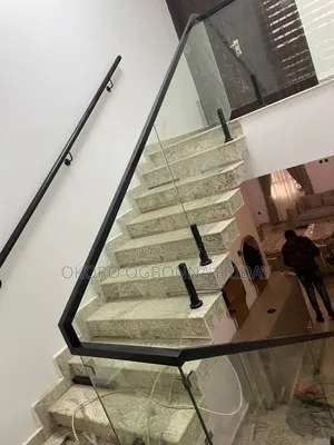 Glass Railing With Black