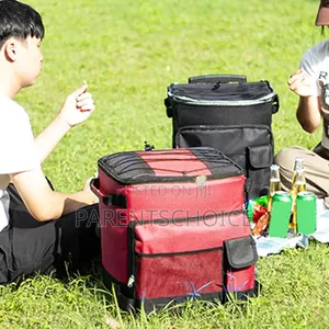 35l Large Capacity Foldable Insulated Rolling Cooler Bag