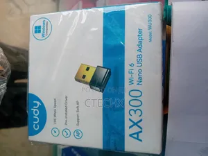 Cudy Ax300 Wi-Fi 6 Nano Usb Adapter, 286mbps Mini Dongle, Plug Play