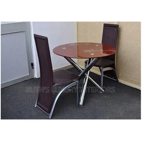Quality Glass Table With 2 Chairs