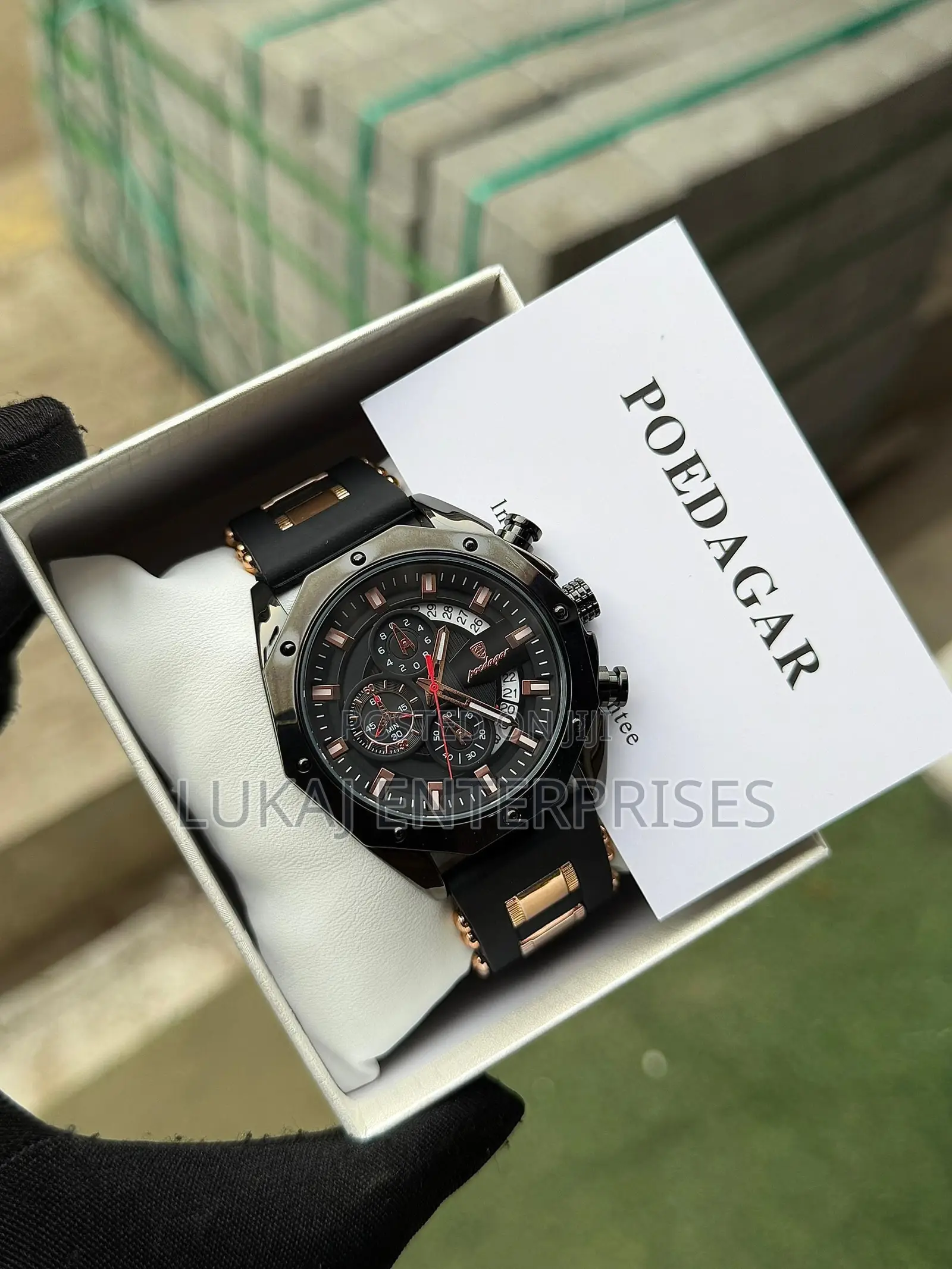 Poedagar Rubber Chronograph