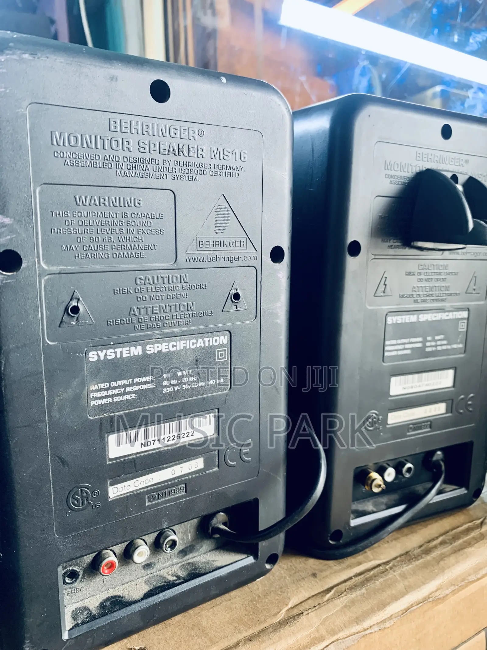 Behringer Ms16 Active Studio Monitors