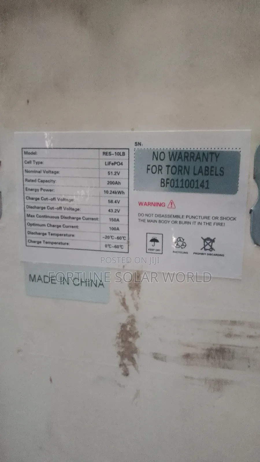 10kwh 48v Hyper Power Solar Lithium Ion Battery