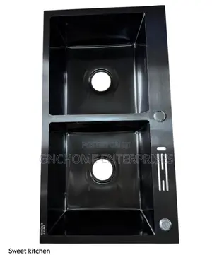 Double Bowl Sink Mmat Black