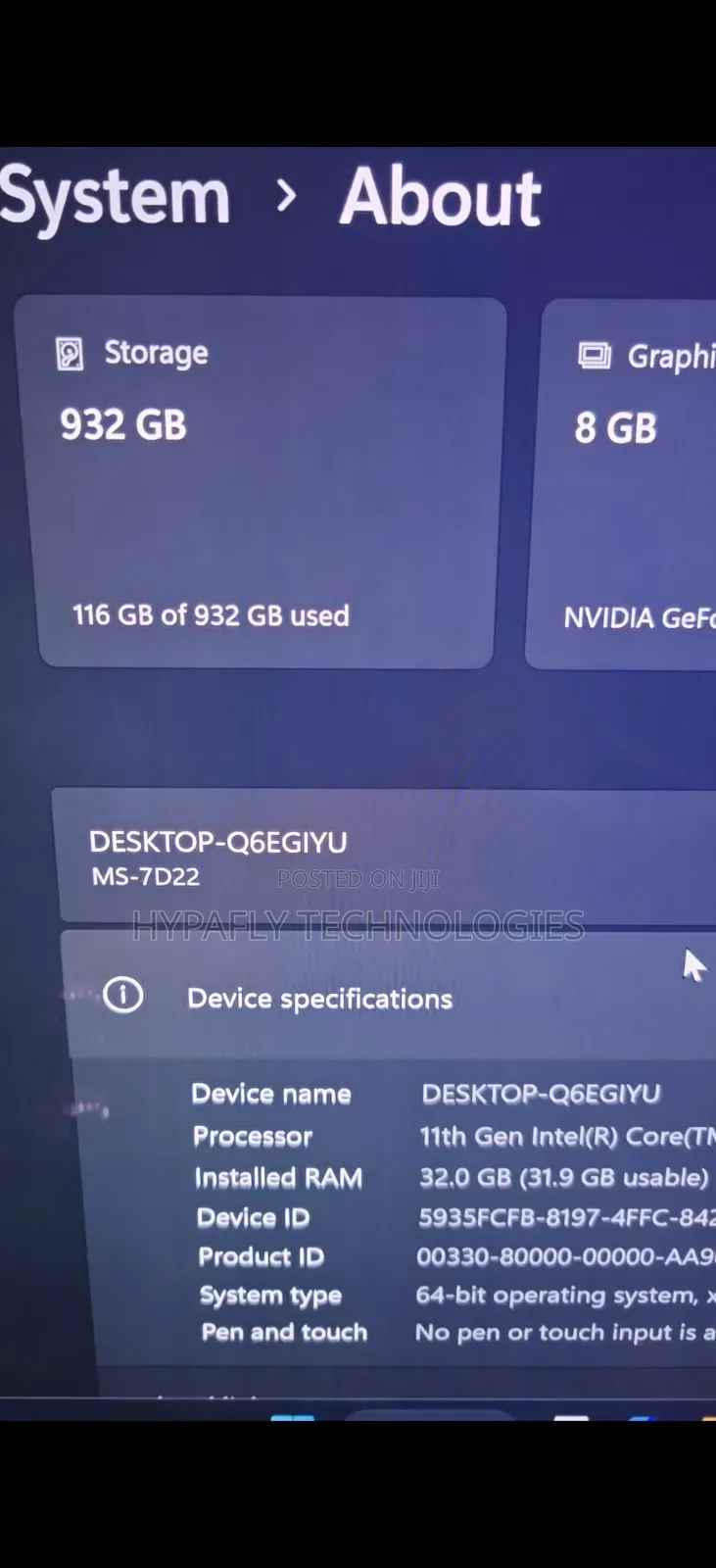 New Desktop Computer 32GB Intel Core i7 SSD 1T